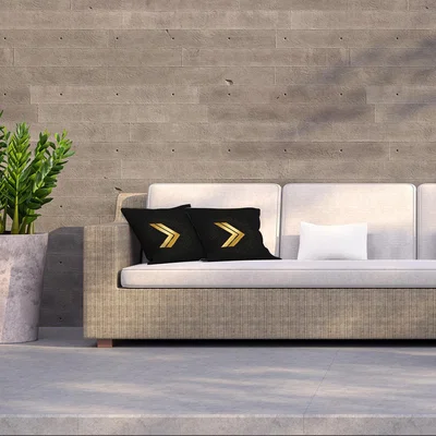 The Range Arrow Gold Outdoor Cushion - Black / 60cm