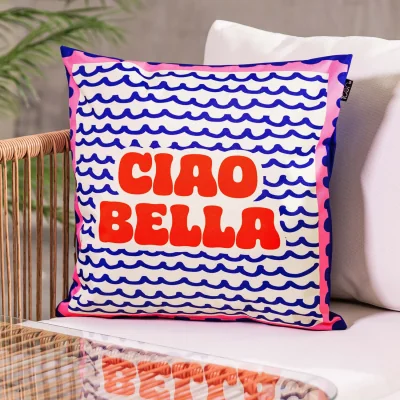 The Range Cushion 43x43cm Ciao Bella Print