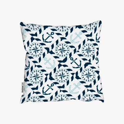 The Range Blue Nautical Elements Cushion - Blue / 60cm