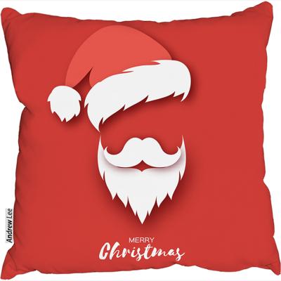 The Range Santa Claus Hat And Beard Stylish Cushion - Red / 60cm
