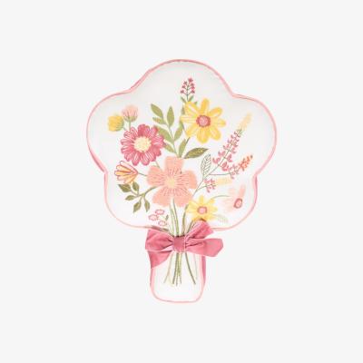 The Range Blooming Bouquet Shaped Cushion - Pink