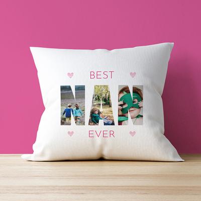 The Range Three Photo Cushion - Best Nan Ever