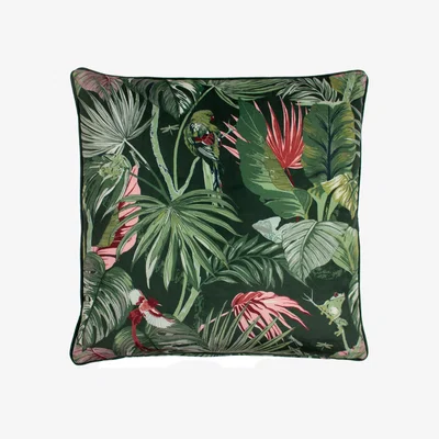The Range Amazon Creatures Tropical Cushion - Jade / Polyester