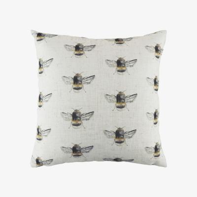 The Range Bee Happy Repeat Printed Cushion - White