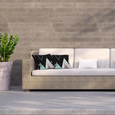 The Range Triangles, Circles  Zig Zag Patterns Outdoor Cushion - Green / 45cm