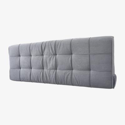 The Range Bed Backrest Cushion with Removable Cover - Light Grey