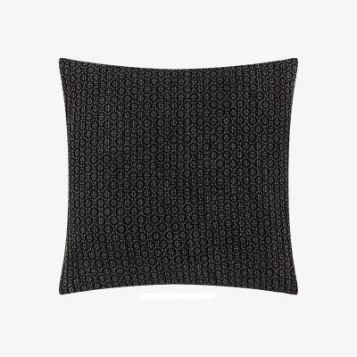 The Range Tryfan Textured Cotton Cushion - Black / Polyester
