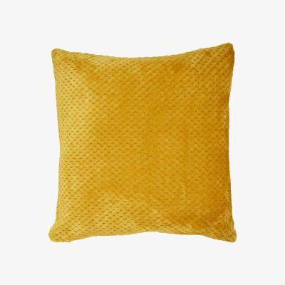 The Range Wilko Jumbo Fleece Cushion - Ochre