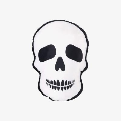 The Range Spooky Skull Cushion Halloween Gothic Decor - White