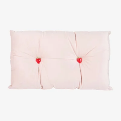 The Range Strawberry Embellished Cushion - Pink
