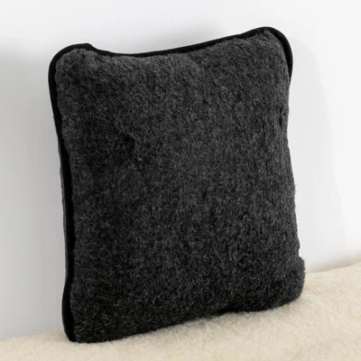 The Range Merino Wool Cushion - Black