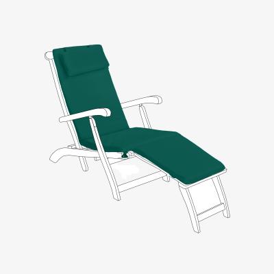 The Range Garden Water-Resistant Steamer Cushions With Headrest - Green