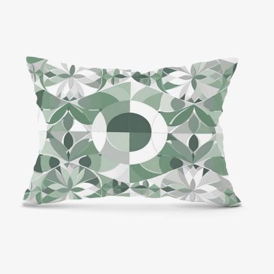The Range Geometric Pastel Green Cushion - Green / 28cm