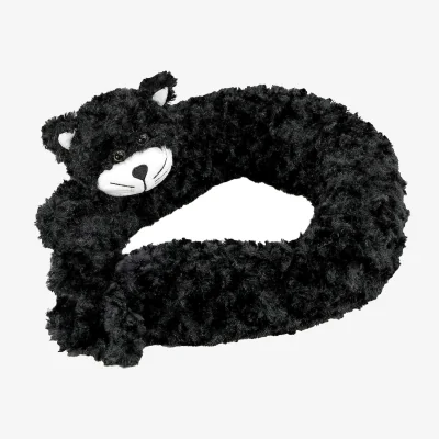 The Range Black Cat Novelty Draught Excluder Cushion - Black