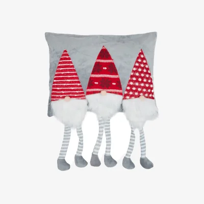 The Range Christmas Gonk Friends Cushion Silver - Silver