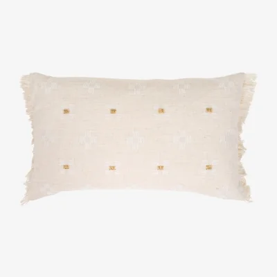 The Range Kacie Embellished Cushion - Beige