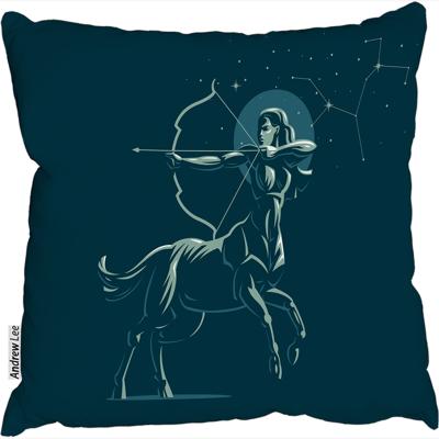 The Range Zodiac Sagittarius Outdoor Comfy Cushion - Blue / 60cm