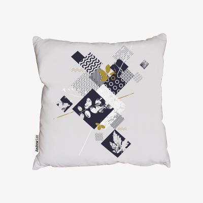 The Range Abstract Botanical Elements Wild Summer Outdoor Cushion - Black