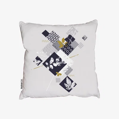 The Range Abstract Botanical Elements Wild Summer Outdoor Cushion - Black