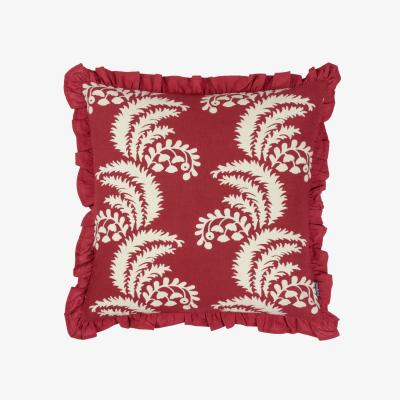 The Range Montrose Floral Cushion - Redcurrent
