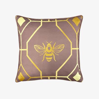The Range Bee Deco Geometric Cushion - Blush