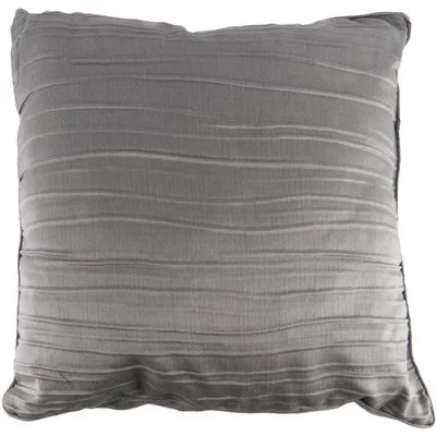 The Range Ripple Filled Cushion - Pewter