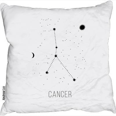 The Range Astrology Sign Cancer Outdoor Comfy Cushion - White / 60cm