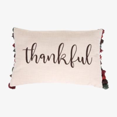 The Range Thankful Tassel Cushion - Beige