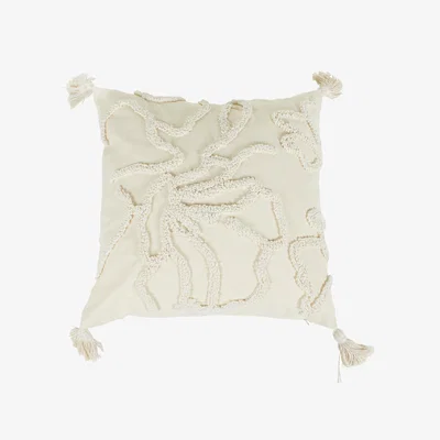 The Range Sausalito Tufted Cushion - Natural