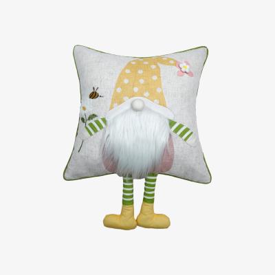 The Range Spring Gnome Cushion - White