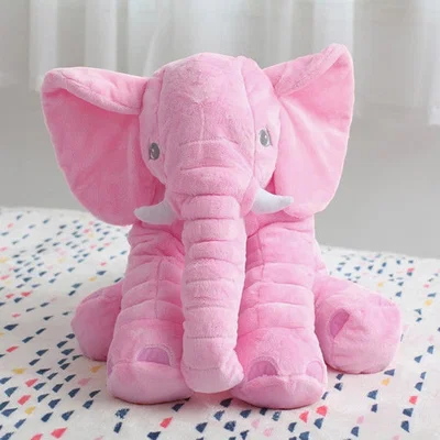 The Range Elephant Doll Baby Pillow Cushion - Pink