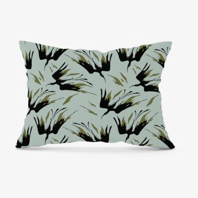 The Range Black And Gold Fire Bird Silhouettes Cushion - Grey / 28cm