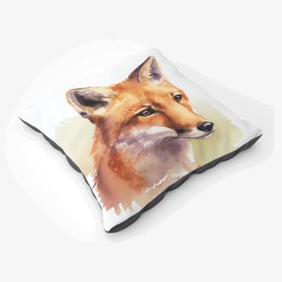 The Range Fox Watercolour Floor Cushion - Neutral