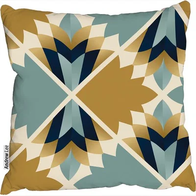 The Range Cleopatra Fan Ethnic Pattern Cushion - Brown / 60cm