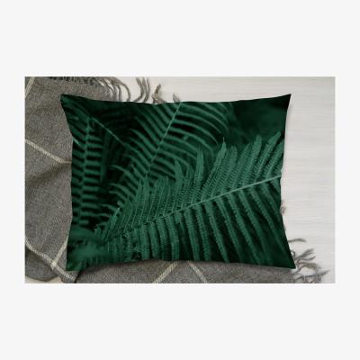The Range Deep Green Fern Leaves  Biophilia Trend Cushion - Green