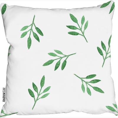 The Range Green Leaf Cushion - Green / 60cm