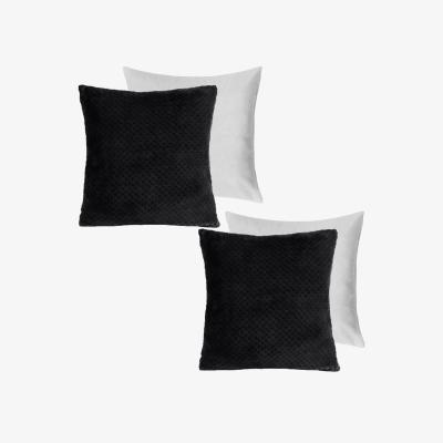 The Range Pack Of Waffle Filled Cushions - Black