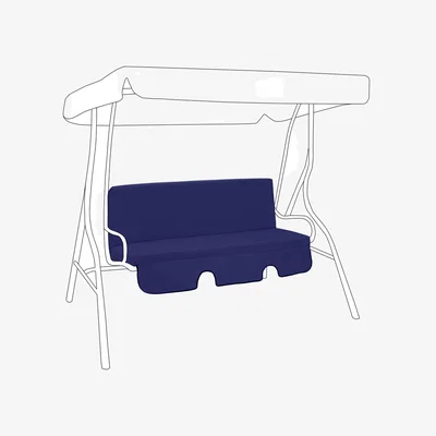 The Range Garden Swing Chair Cushion with Backrest - Navy