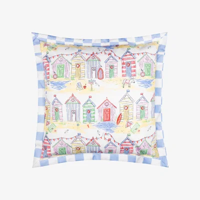 The Range Beach Huts Square Outdoor Cushion - Multicolour