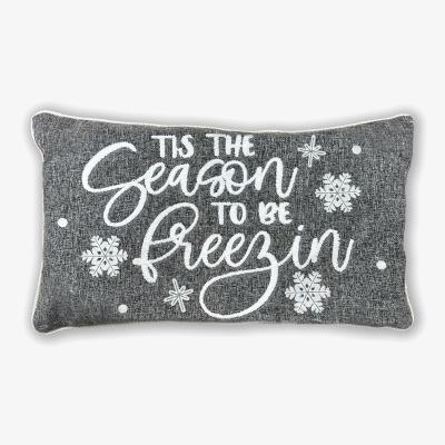 The Range Tis the Season to be Freezin Tufted Cushion - Grey