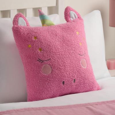The Range Kids Unicorn Boucle Scatter Cushion - Pink