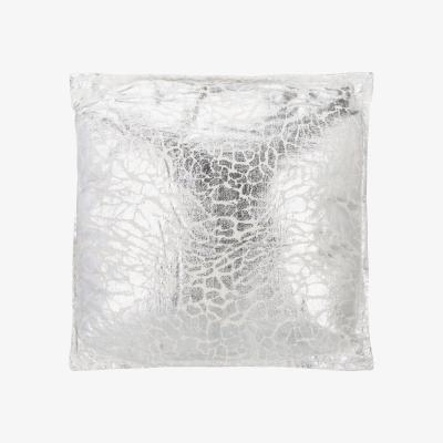 The Range Amina Leopard Large Cushion - Silver