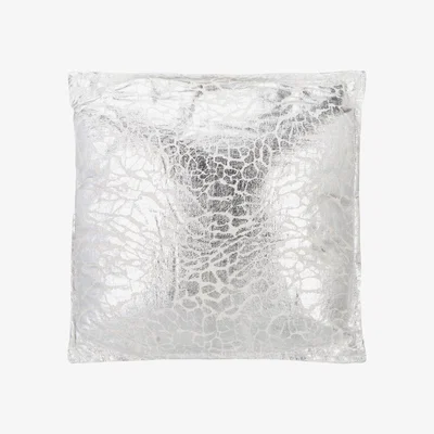 The Range Amina Leopard Large Cushion - Silver