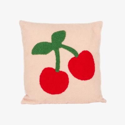 The Range Cherries Tufted Cushion - Multicolour