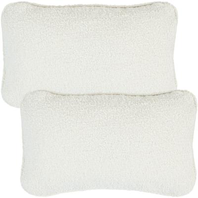 The Range Soft Textured Lumar Cushion, 2 Pack - White