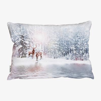 The Range In The Frost Stylish Cushion - Blue