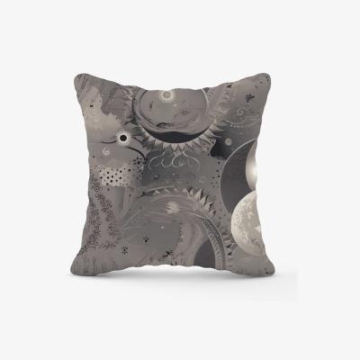 The Range Abstract Moon Shapes Cushion - Green / 45cm