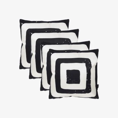 The Range 4 Pack Cushion 43x43 Kyoto Fabric, Target Mono