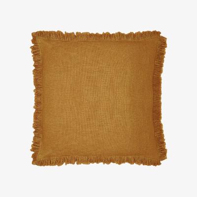 The Range Korin Fringed Cushion 50 x 50cm - Ginger / Feather