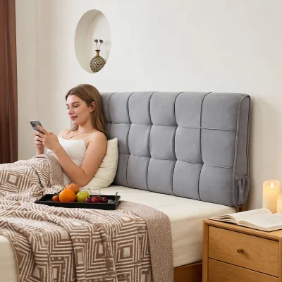 The Range Lifeideas Bed Backrest Cushion - Light Grey